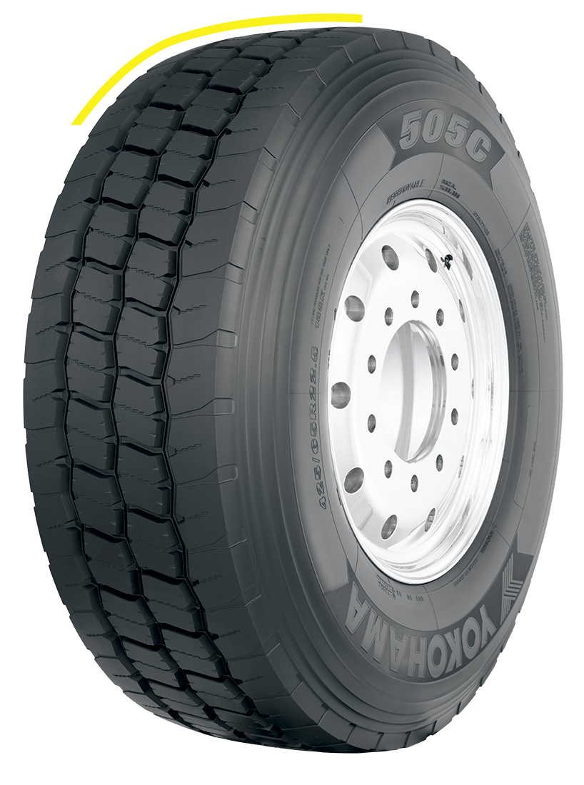 YOKOHAMA 385/65 R22,5 164K 505C M+S 3PMSF TL on/off